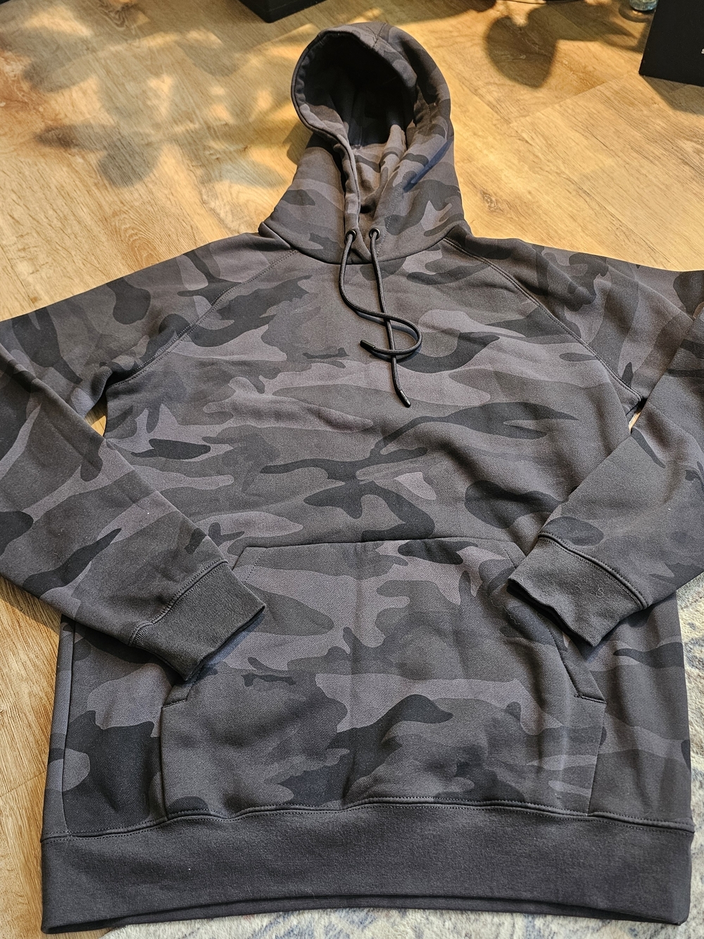 Men's Dark Gray Camo Pullover Hoodie